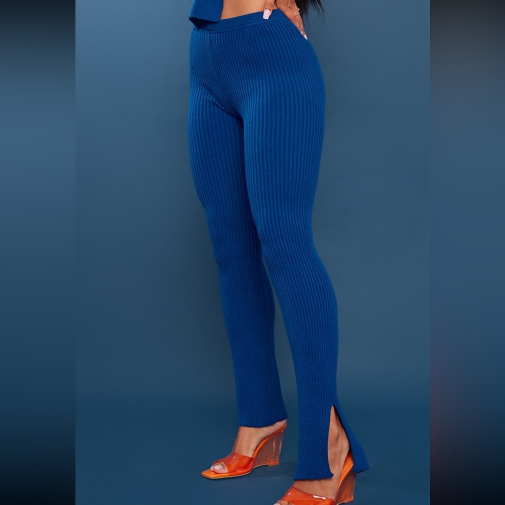 Sweater split leggings
